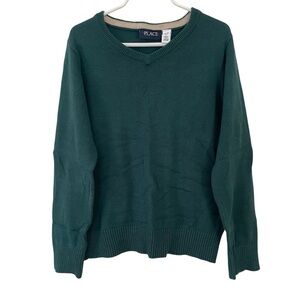 The Children's Place Teal V-Neck Sweater Boys Size 5/6